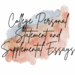 Writing your Supplemental Essays