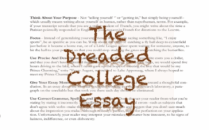 Creating Your Perfect College Essay 