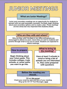 What are Junior Meetings